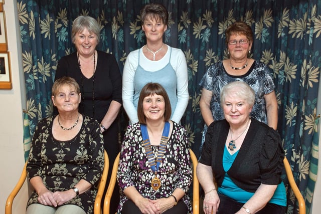 Committee members of Ballintoy WI pictured at their Christmas Dinner held at Bushfoot Golf Club in 2010