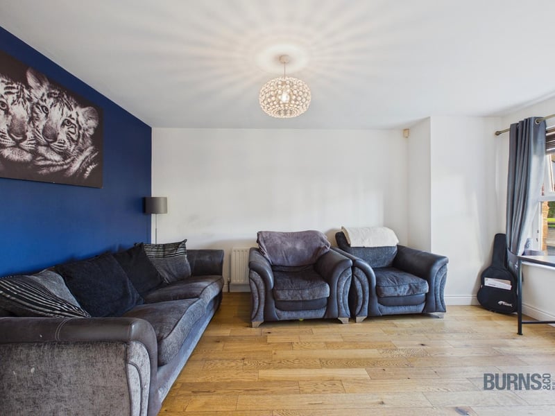 Separate living room.