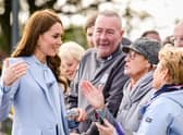 Carrick woman Liz Burgess enjoys a chat with the Princess of Wales.
