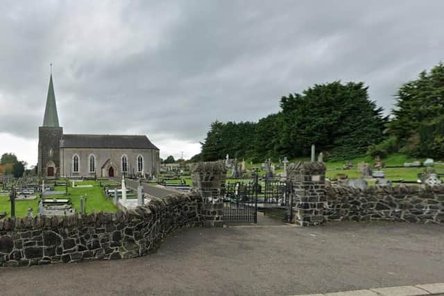 Council’s planning portal recently received the planning application, which seeks permission to extend the graveyard at St Mary’s Church, on Gortahar Road in the village, to provide additional burial plots on the existing green field site. CREDIT GOOGLE