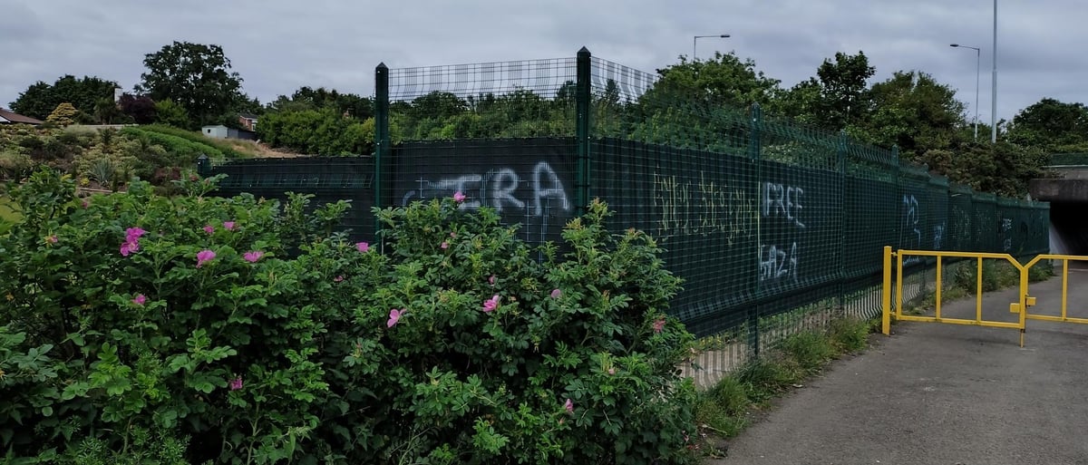 Pro-IRA graffiti painted near Newtownabbey beauty spots