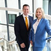 David Burns, Chief Executive of Lisburn & Castlereagh City Council and Caroline Magee, Director of Organisation Development and Innovation at Lisburn & Castlereagh City Council. Pic credit: Lisburn and Castlereagh City Council