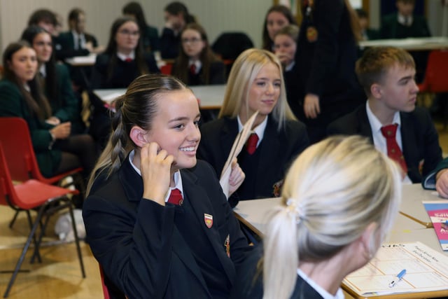 Year 13 Students from St Mary’s High School and Limavady High School taking part in Enterprise Awareness Day