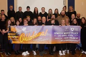 The musical society cast and chorus rehearsing for their next big show. Tickets are on sale now!