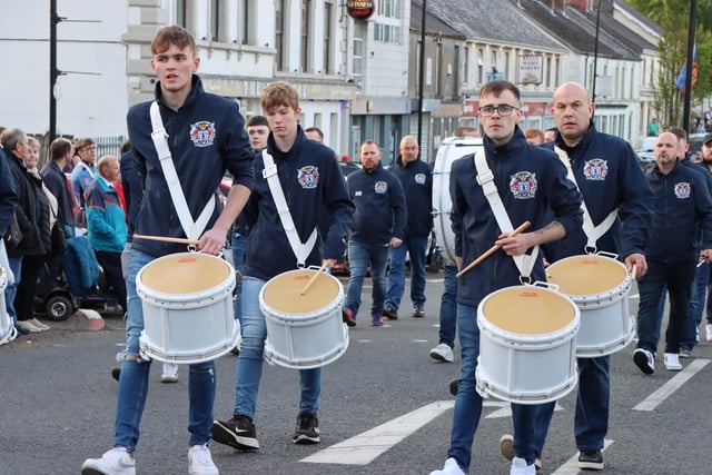 Pictured during the Moneydig Band 50th aniversary celebrations in Garvagh on Saturday evening