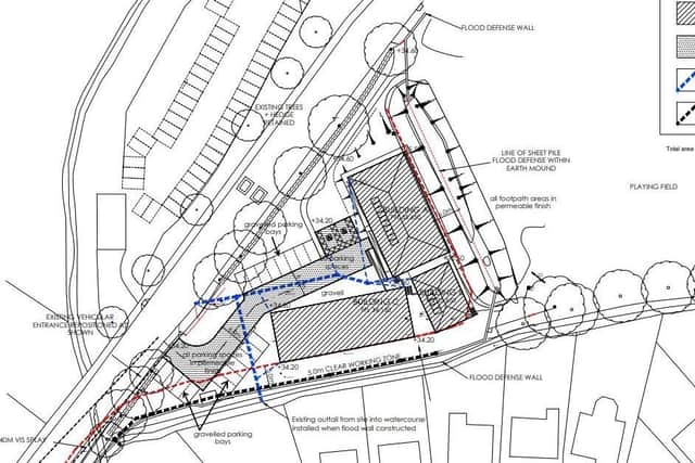 A number of buildings are going to be built on the grounds of Laurelvale Cricket Club, making the most of the space available. Credit: ABC planning portal