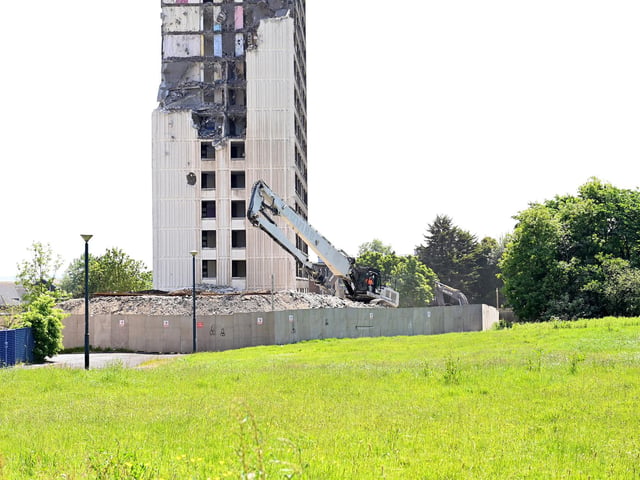 The tower stood in the estate for over 50 years.