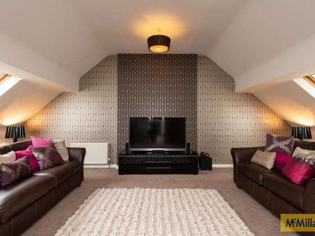 Further living area with Velux windows.