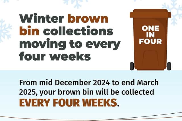 Armagh, Banbridge and Craigavon Council to reduce Brown bin collection to once a month during Winter months.