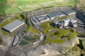 An artist's impression of the proposed waste treatment facility.
