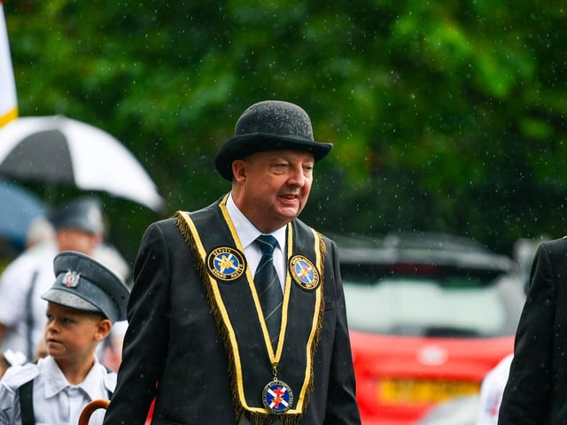 Taking part in the Dundonald parade.