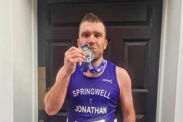 Jonathan Huddleston at the Dublin City Marathon