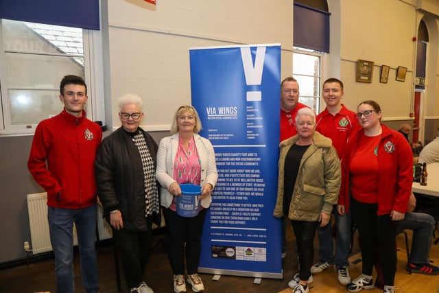 Volunteers from Via Wings, the chosen charity for the day