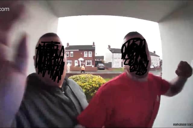 Vicious sectarian attack on young mum in Lurgan, Co Armagh was videoed by a doorbell device and has gone viral. The attack has been widely condemned.