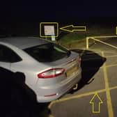 Coleraine Coastguard posted this photo of a car blocking an emergency access route to Portrush's Ramore Head. Credit Coleraine Coastguard