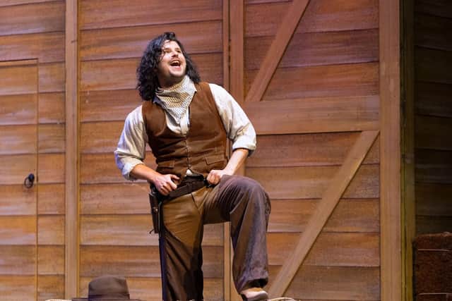 Coleraine actor Luke de Belder pictured in the role of Curly in Oklahoma! with Londonderry Musical Society. He will play the title role of Beast in the forthcoming Millennium Forum pantomime 'Beauty and the Beast. CREDIT JOHN PURVIS