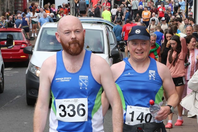 Ronan McBride and Keith McAree  at the Lurig Run as part of the Heart of the Glens Festival.