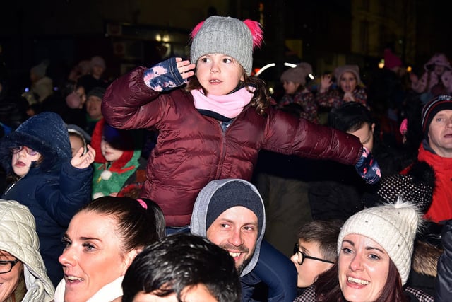 Excited to see Santa at the Lurgan Christmas lights switch on. LM48-220.