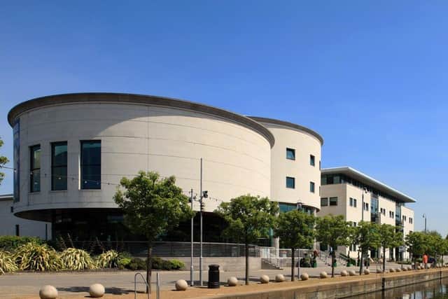 Lisburn and Castlereagh City Council headquarters at Lagan Valley Island