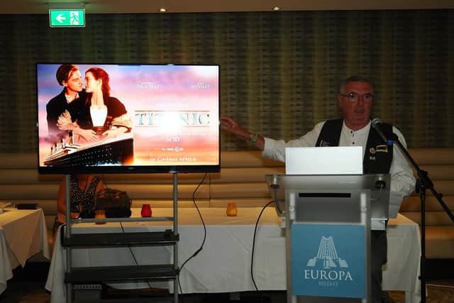 Francis speaking at his book launch.