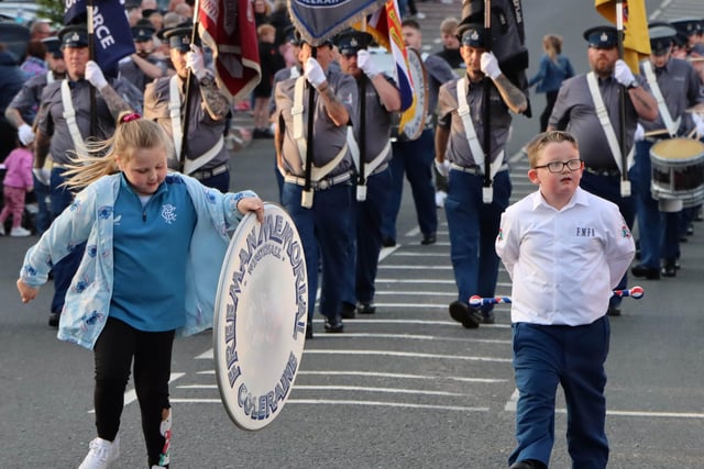 Pictured during the Moneydig Band 50th aniversary celebrations in Garvagh on Saturday evening