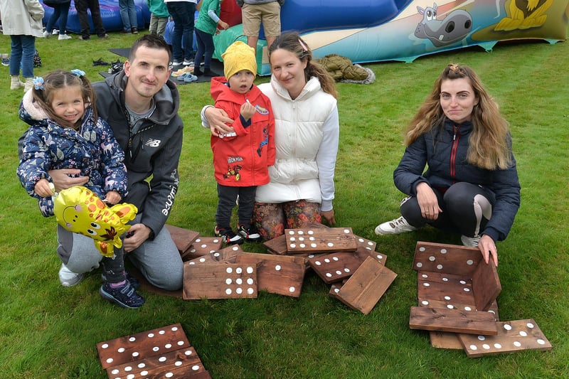 Families had a great afternoon out at the charity fun day at Laurelvale Cricket Club on Saturday. PT39-202.