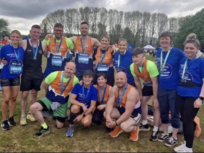 "We had twp relay teams running yesterday and walkers who completed the 8 mile walk in memory of my father - Team Pete! Raising money for Motor Neurone Disease MND Awareness - Never Give Up! Yesterday was amazing and people's generosity has been overwhelming!"
