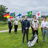 Barry McCauley, tournament organiser Michael Gallagher and Leo Nacer