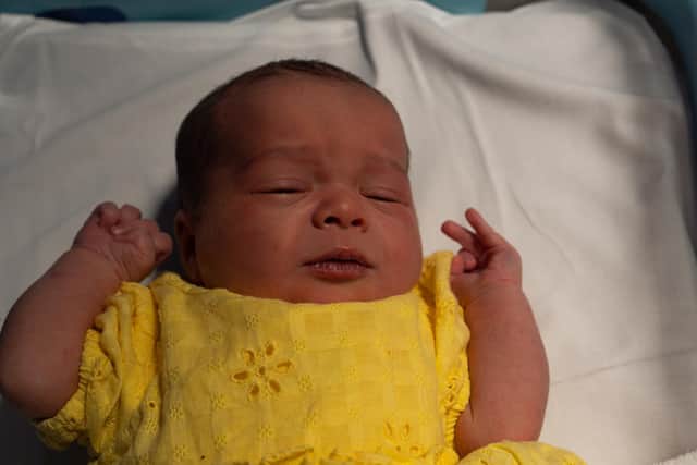 Baby Enya was welcomed into the world over Easter. Pic credit: SEHSCT