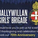 Ballywillan Girls' Brigade is to mark its 70th anniversary. Credit Ballywillan GB