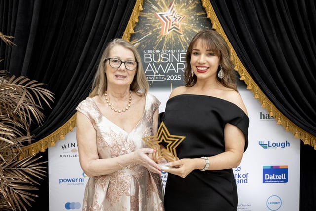 Atlas Women's Centre secured the Power NI sponsored Excellence in Contribution to the Community Award. Amy Bennington presented the award to Anne Johnson
