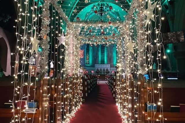 St Mark's Church in Portadown has been beautifully decorated for the Santa's Grotto in the Tower experience. Picture: submitted by St Mark's Church