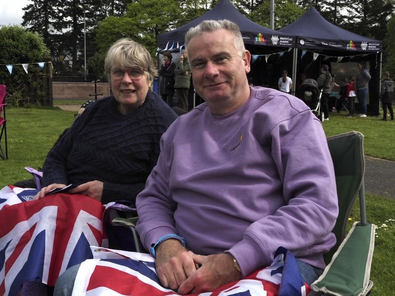 Locals pulled-up their seats to watch the amazing moment in history on the large screens.