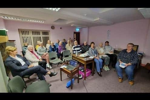 Chris spoke to St Colman’s Ladies Group, Carrickfergus.  Photo: by Chris Scott
