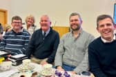 ​Gary and Marianne with their sons, James, Luke and John, pictured at the PW’s presentation to Marianne.