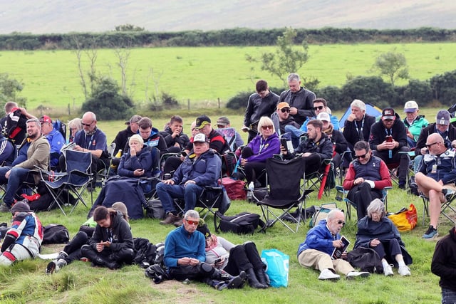 A large crowd enjoyed the action at Armoy road races