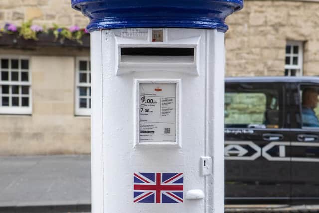 How the newly decorated postbox in Hillsborough will look