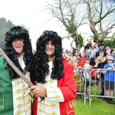 The Sham Fight between King William and King James and the large-scale procession through Scarva - hosted by Sir Knight Alfred Buller Memorial RBP 1000 - is firmly established as a unique cultural event in Northern Ireland.  Picture credit:  Arthur Allison / Pacemaker Press
