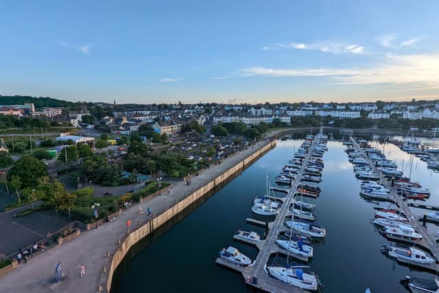 Bangor Marina and surrounding area. Picture: Jonathan MacDonald