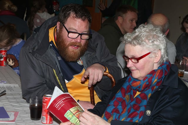 Pictured at the Irish Language event held at Armoy GAC, organised by the Good Relations Department of Causeway Coast and Glens Borough Council