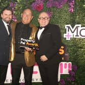 James Hagan (centre) with the accolade for Best Property Marketing Campaign at the inaugural Property Pal Awards.