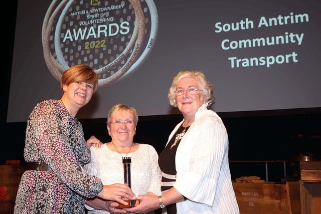 South Antrim Community Transport won the  Lord Lieutenants Award.