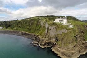 A section of the path in the vicinity of the lighthouse will be closed during inspection works. Photo submitted by Mid and East Antrim Borough Council