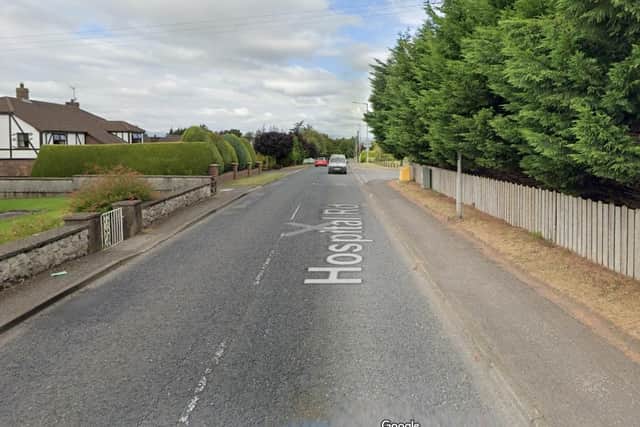 Expect delays on the Hospital Road, Magherafelt, due to carriageway resurfacing. Credit: Google