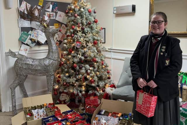 Phoebe Cullen is once more on a mission to bring festive cheer to residents in local care homes. Photo: Phoebe's Christmas Appeal