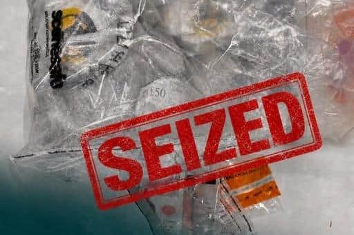 Police seized drugs worth an estimated £10,500. Photo provided by PSNI