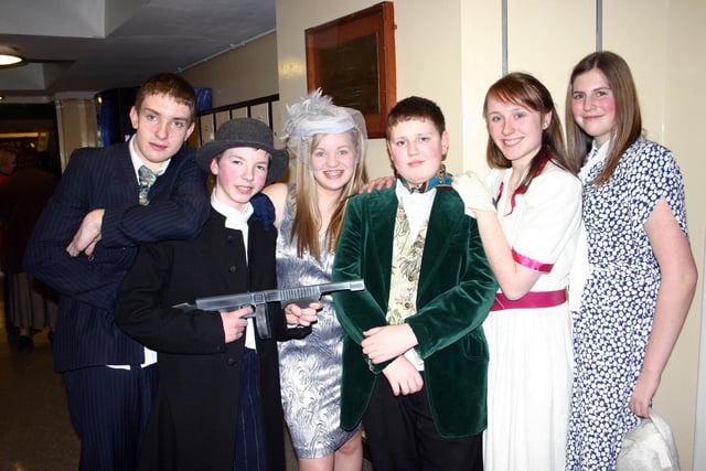 Ballymoney High pupils demonstrate Drama at the school's Open Evening in 2007.