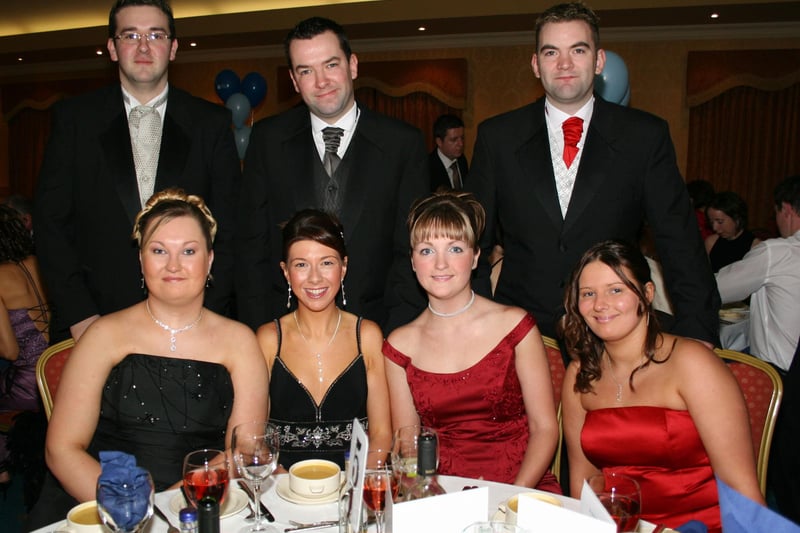 Trevor and Joanne Allen and friends at the Ulster Cancer Foundation charity ball in Edenmore Golf Club in 2007.