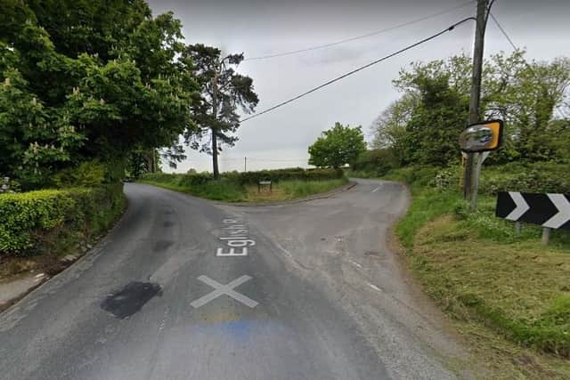 The Eglish Road junction with Hollow Lane, Dungannon. Credit: Google.
