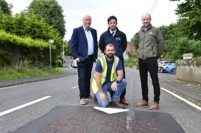Traffic calming measures are installed in Glenavy. Pic credit: Lisburn and Castlereagh City Council